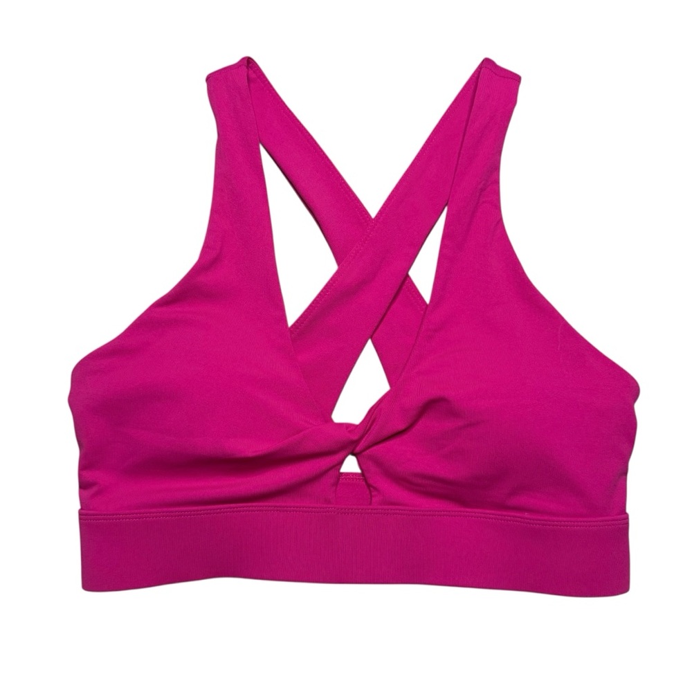 Fabletics Pink Oasis Twist Size Medium Sports Bra